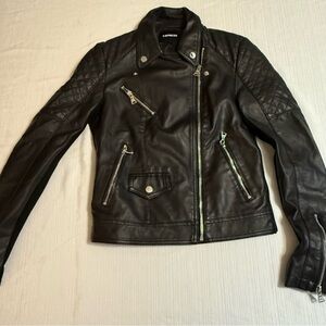 Express vegan leather jacket